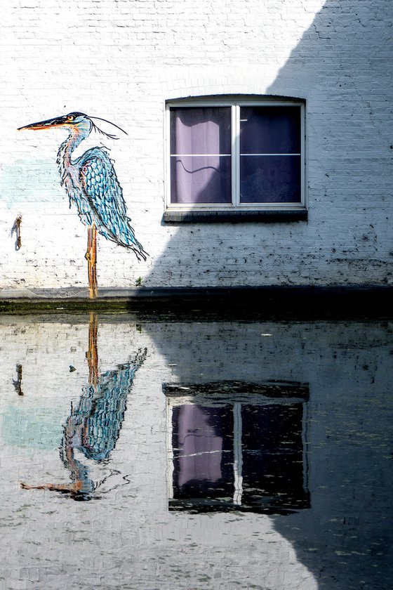 The Stork of Regents Canal    7/20 18"x 12"