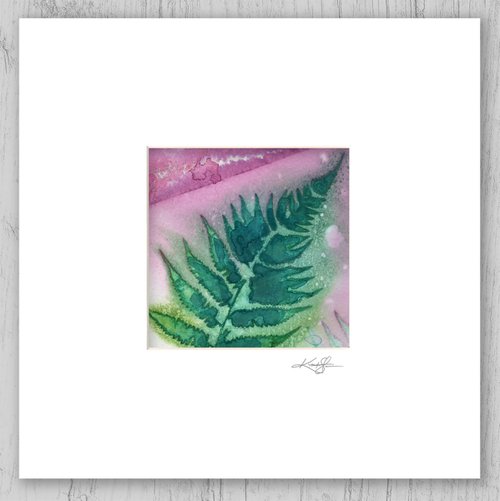 Fern Leaf - Mixed Water Media Painting by Kathy Morton Stanion by Kathy Morton Stanion