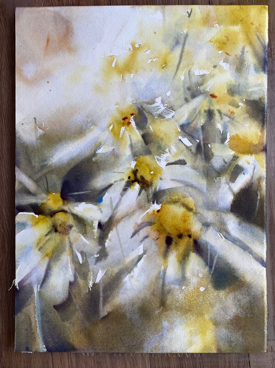 Summer day 2 - floral watercolor