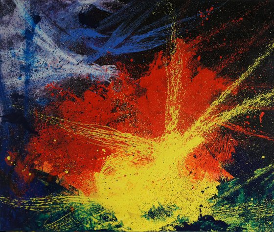 The Blast (120 x 100 cm) XXL oil (48 x 40 inches)