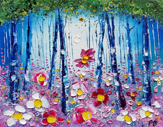 "Misty Woods & Flowers in Love"