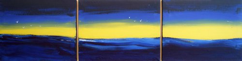 Sea front  27 x 12 " by Stuart Wright