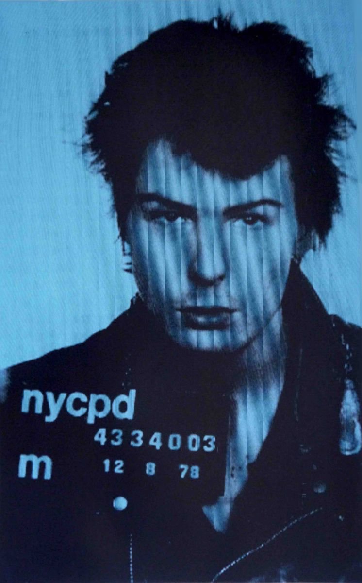 Urban And Pop Portrait Screenprint By David Studwell, 24 X 35, Sid Vicious Iii, Original Artwork