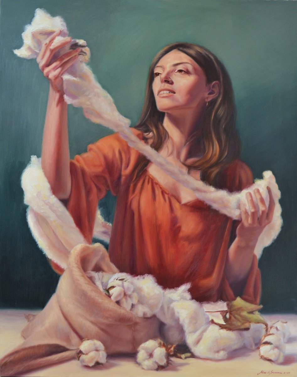 Tribute to Georgia, oil on canvas, 70 x 90 cm by Mino di Summa
