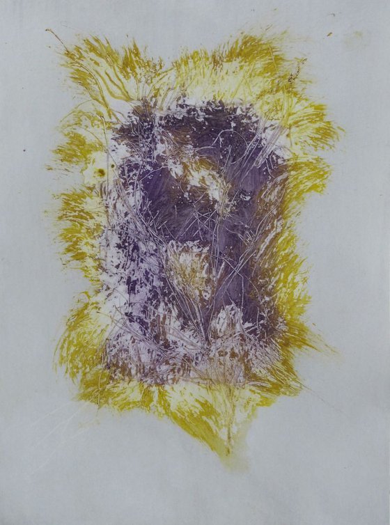 Amethyste Radiance, acrylic on paper, 21x29 cm