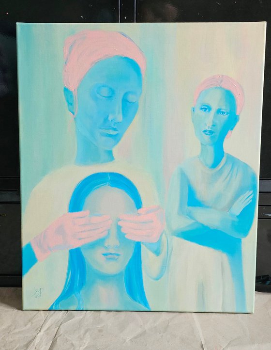 My hopes and my illusions, woman portrait