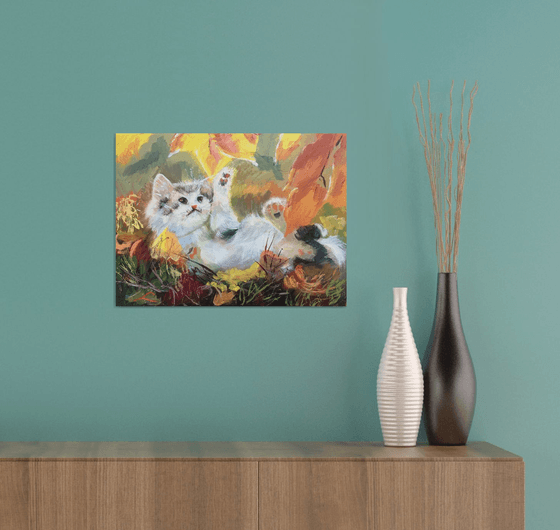Autumn kitten