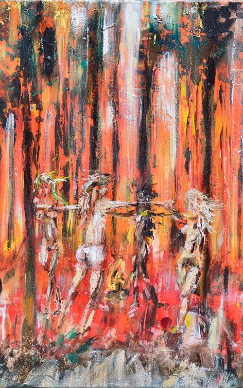 We are one - by Oswin Gesselli 60x90 cm | 23.62"x35.43" Nature and nude by Oswin Gesselli