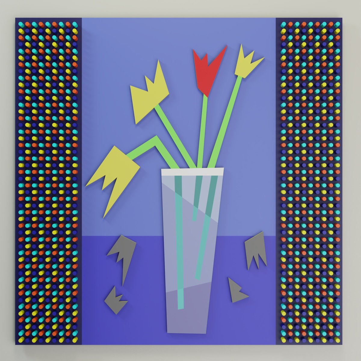 Geometric Wood Sculpture , Still Life 2 By Nazar Symotiuk, 39 X 39, Artwork For Sale On Artfinder