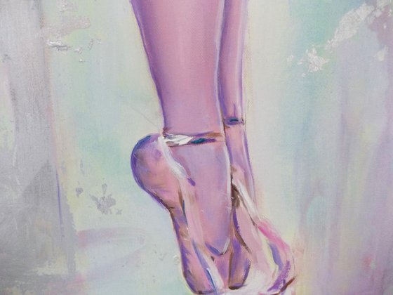 Resting Moment-original ballerina painting
