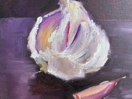 Still life with garlic