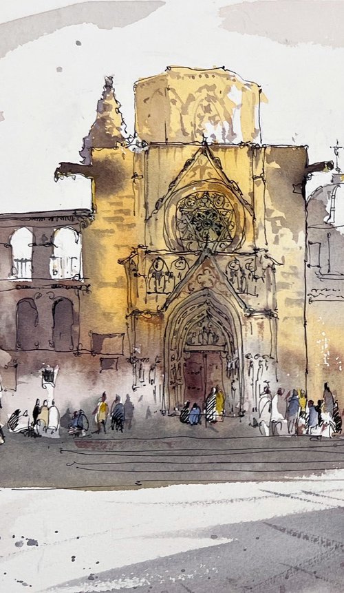 Golden Cathedral  Valencia by Eugenia Gorbacheva