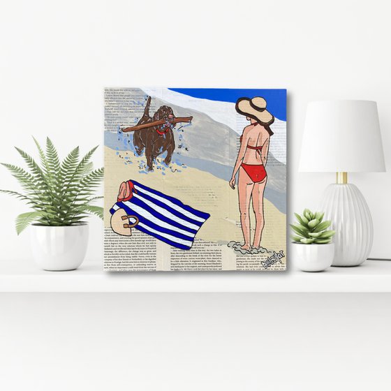 Dog Days Fetch It 30cm x 30cm