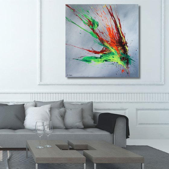 Luminous Bursts VIII (Spirits Of Skies 064148) (80 x 80 cm) XXL (32 x 32 inches)