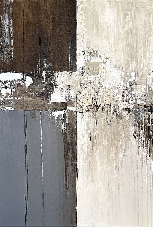 Balance of Contrast Brown Grey by Tatiana Malinovscaia
