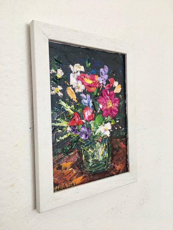 Miniature with flowers