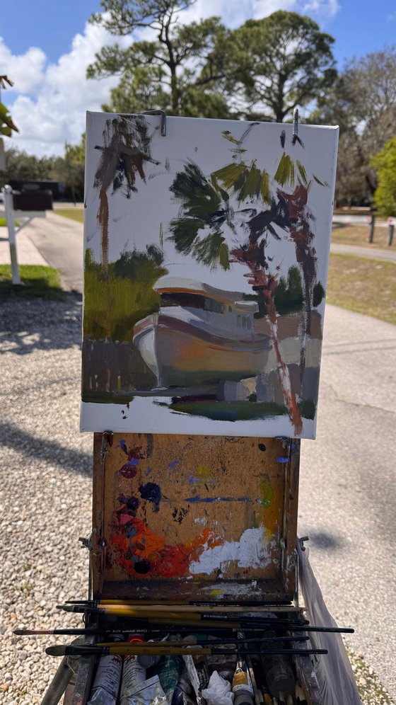 Sunlit Boatyard, Florida