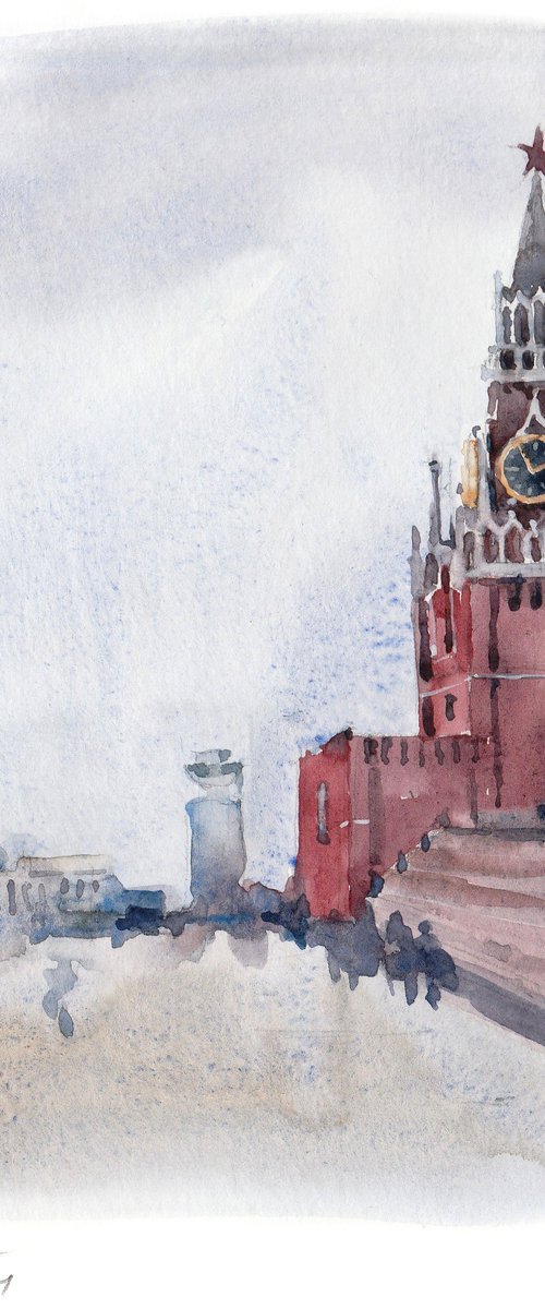The Spasskaya Tower of the Moscow Kremlin by Tatiana Alekseeva
