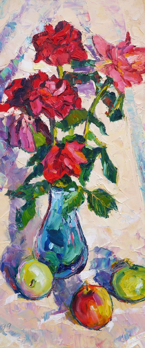 Roses and apples by Dima Braga
