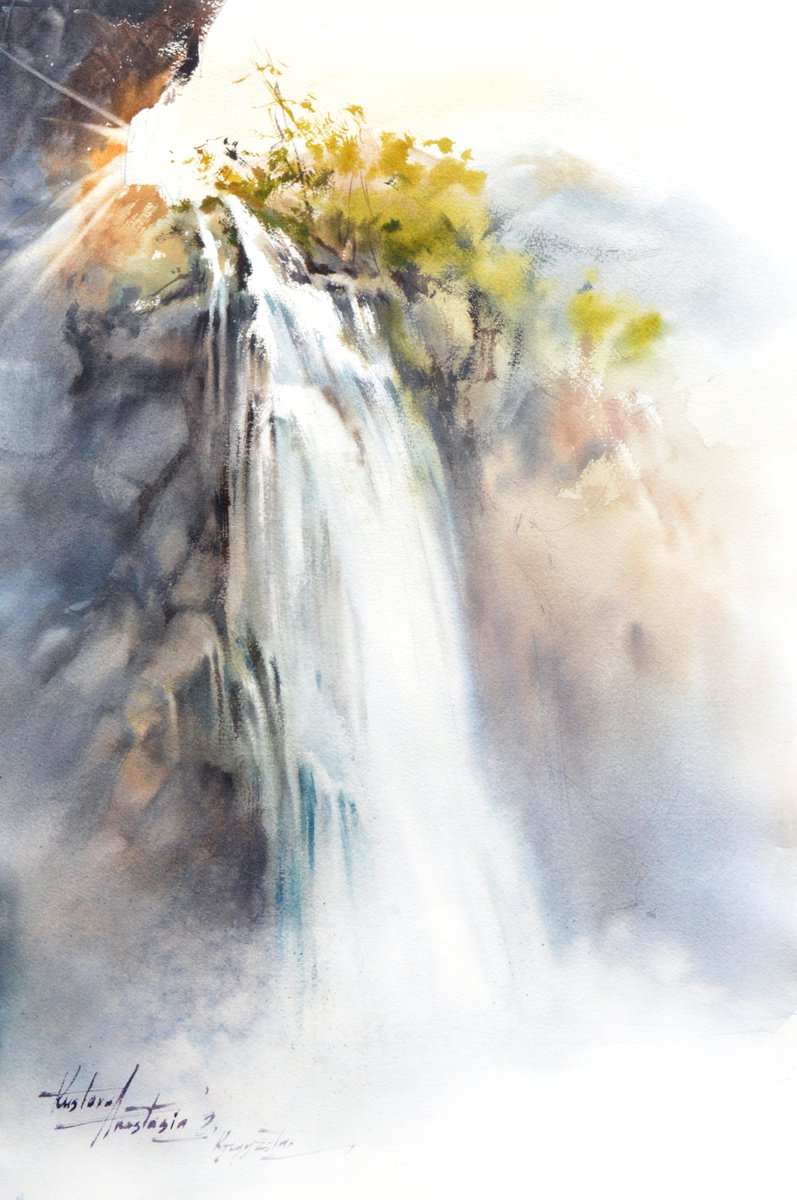 Waterfall by Anastasia Kustova