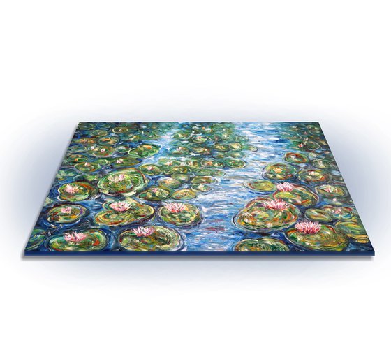 Magical Water Lilies M 1 / Oil