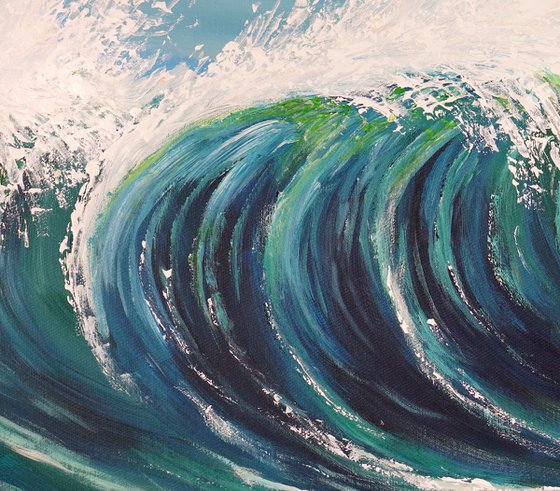 Seascape Breaking Waves D 6