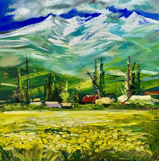 Village Beneath Aragats