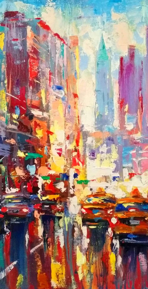 Abstract cityscape (New York) 05 by Andrej  Ostapchuk