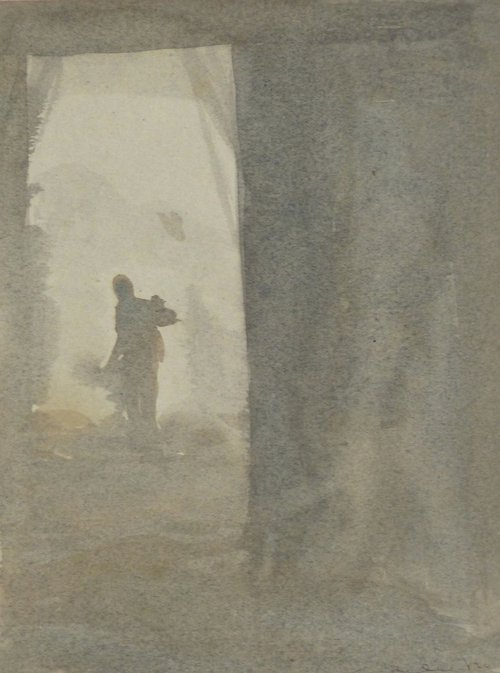 The Fog 2, 19x15 cm by Frederic Belaubre