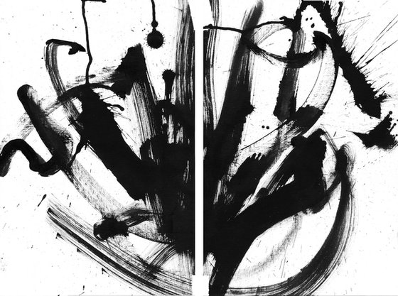 Movement [ TWO separate paintings]