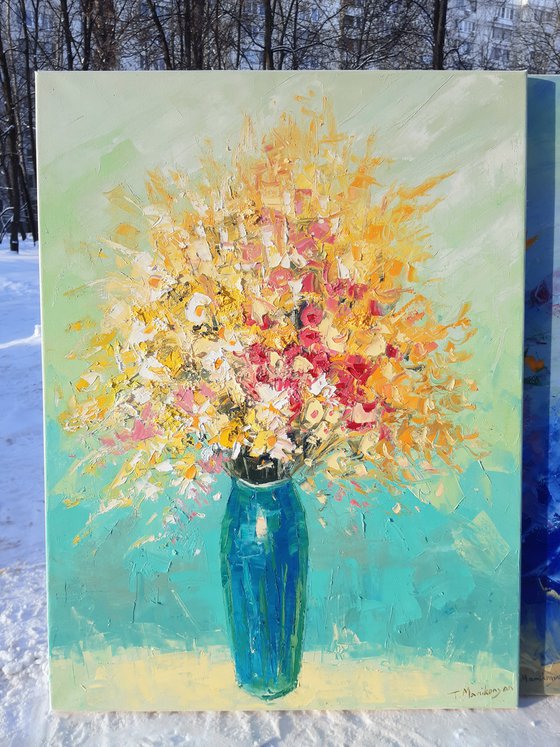 Bouquet of Wildflowers 60x80cm