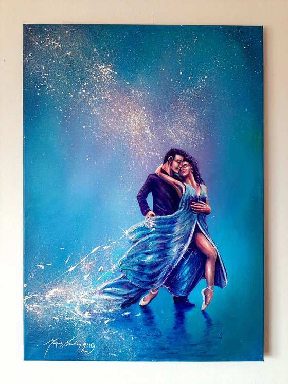 'Forever yours' textured dancers reflective colours