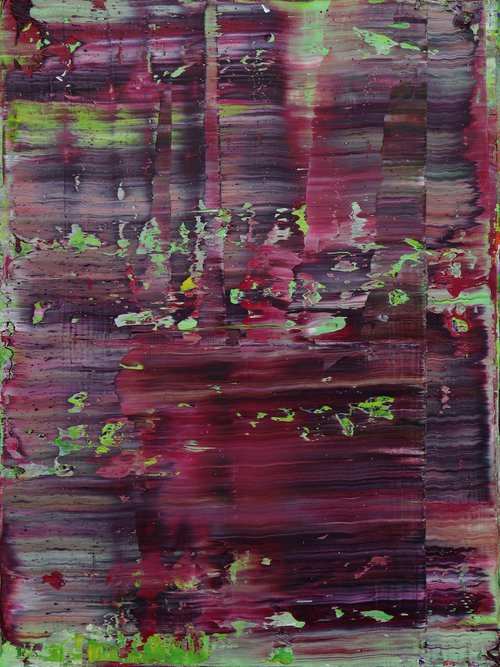 Red-violet on green I [Abstract N°2371] by Koen Lybaert