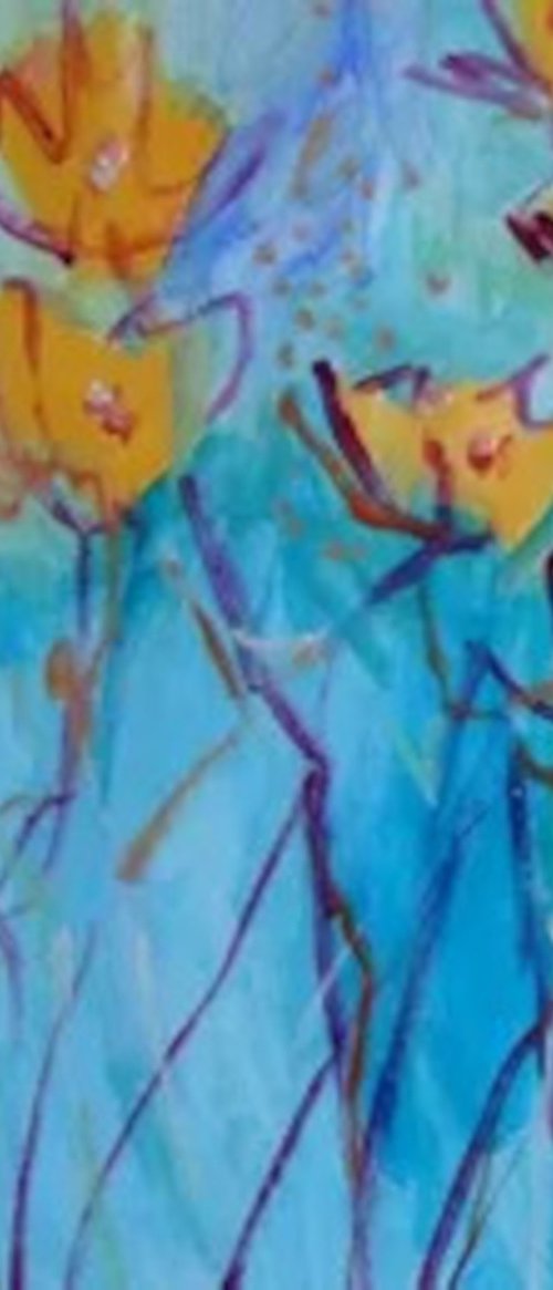 Expressive Floral Garden by Marina Krylova