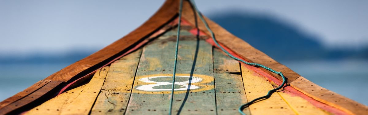 Graphic Transport Photograph By Tom Hanslien, 120 X 40", Boat No. 8, Original Artwork