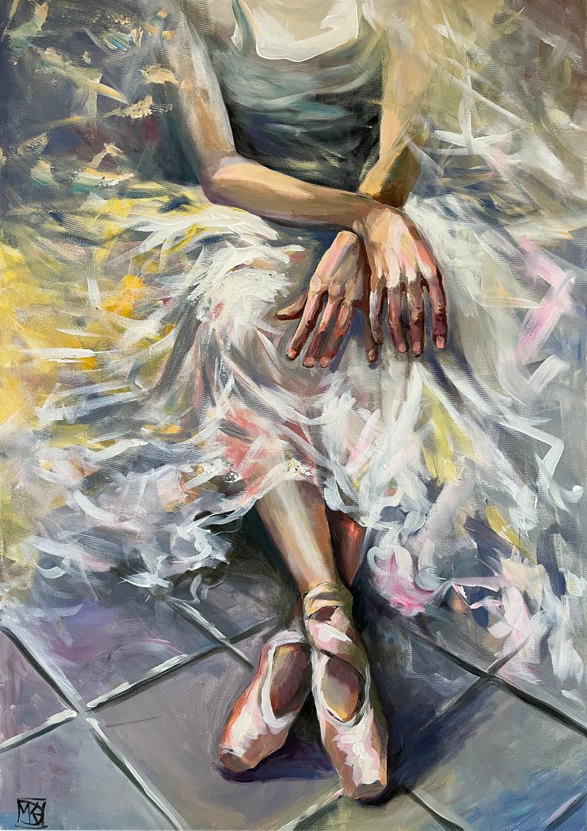 Resting Ballerina By Maria Kireev, 28 X 39, Artwork For Sale On Artfinder