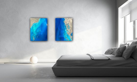 True blue - ocean painting