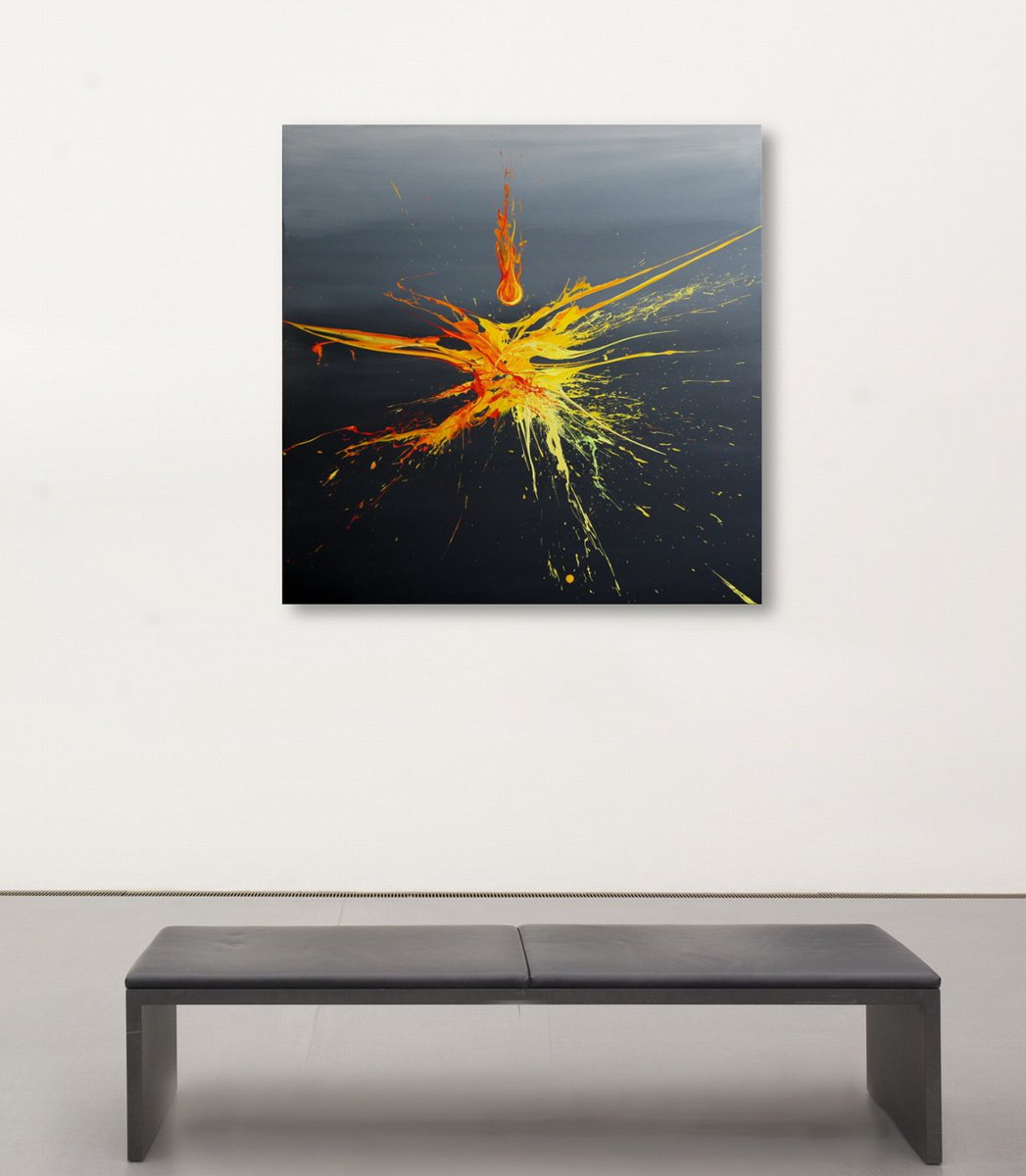 Cause And Effect (Spirits Of Skies 100163) (100 x 100 cm) XXL (40 x 40 inches) by Ansgar Dressler