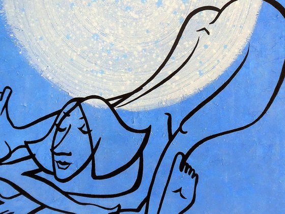 Haiku Under an Acrylic Moon