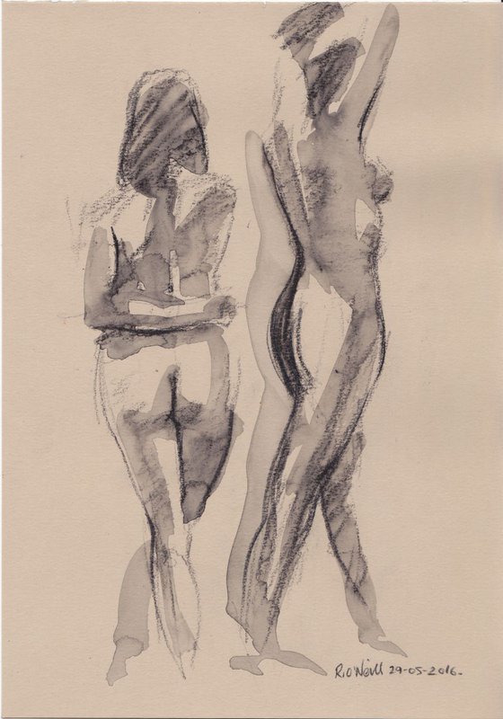 Standing nudes