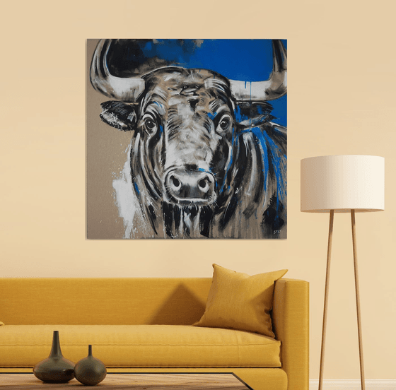 TAURUS #6 – Close up portrait of a bull