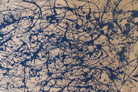 Blue Energy- Style Jackson Pollock