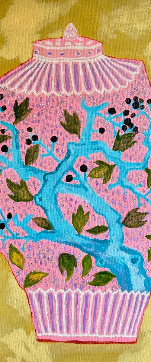 Pink Vase by Annie Oh