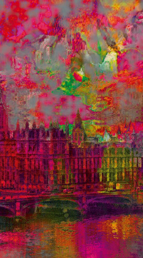Psicodelia London big ben by Javier Diaz