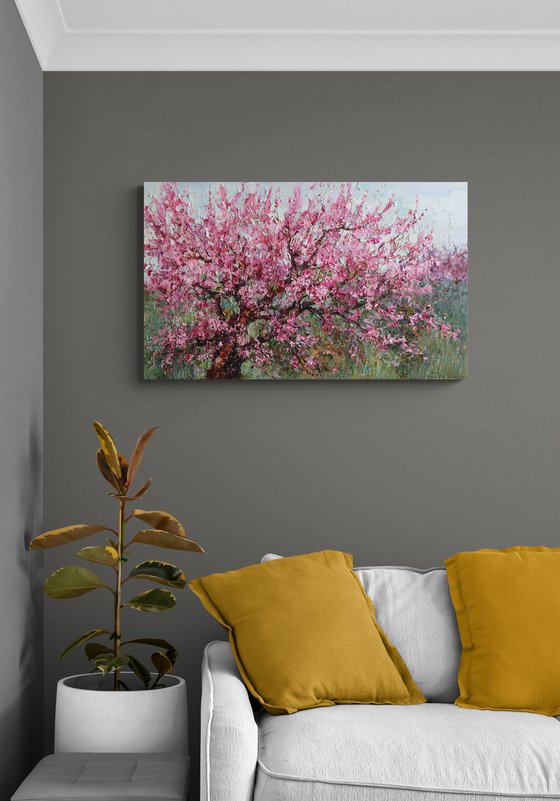 Blooming Peach Tree