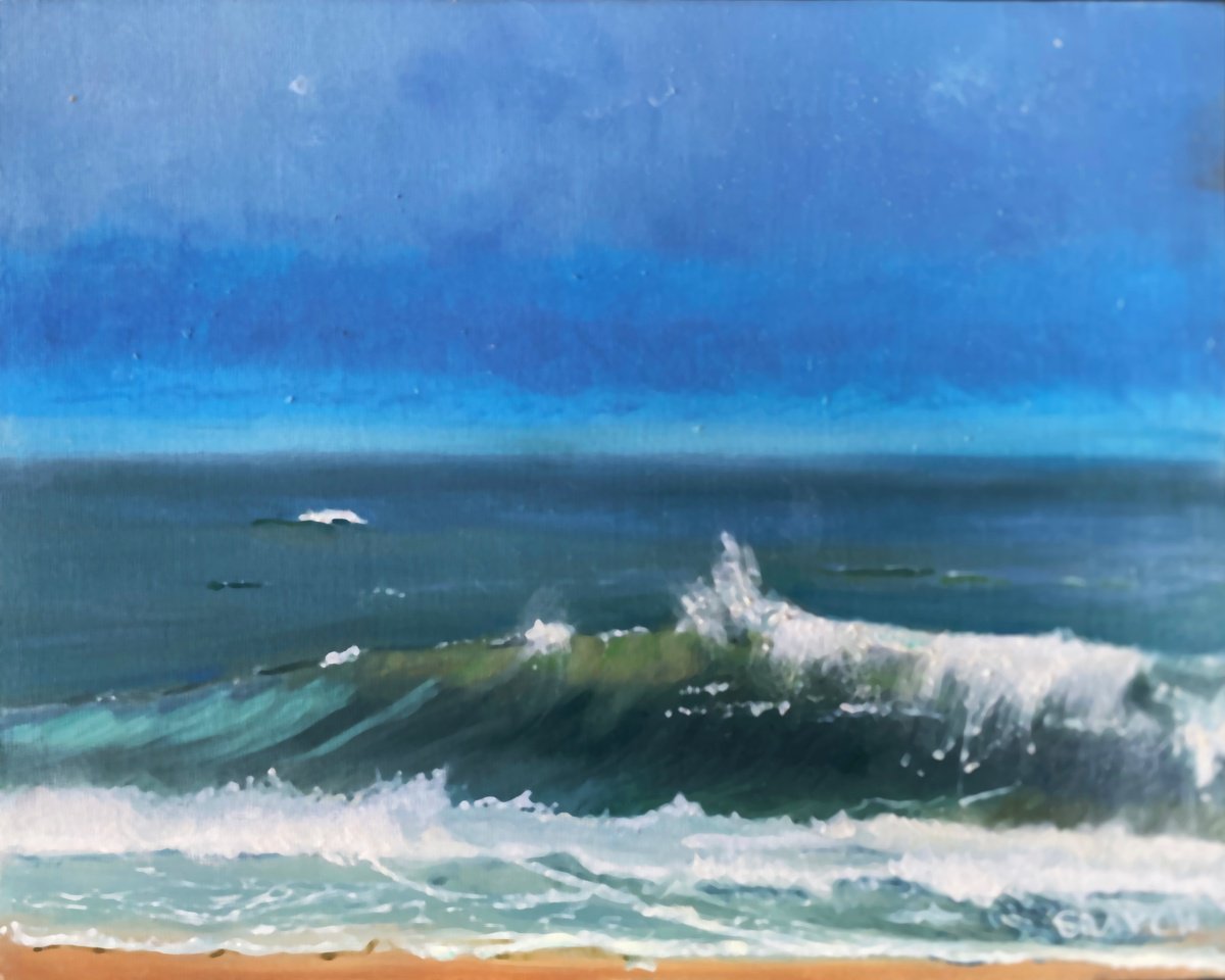 Stormy Sea by Dennis Crayon