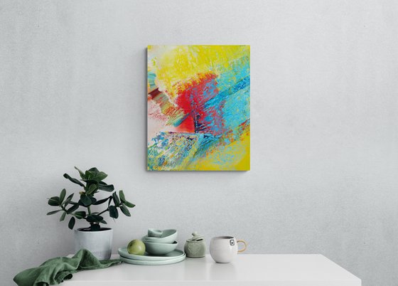 60x50 cm | 23,5x19,5″ Colorful abstract painting Original oil painting Canvas art