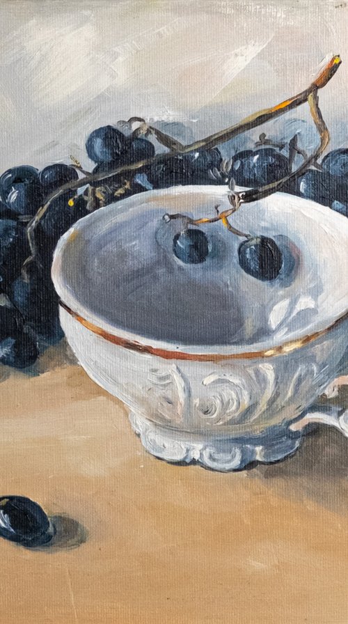 Still Life with Grapes by Catherine Varadi