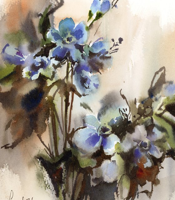 Blue Florals