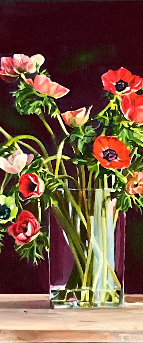 Anemones by Natalia Lugovskaya